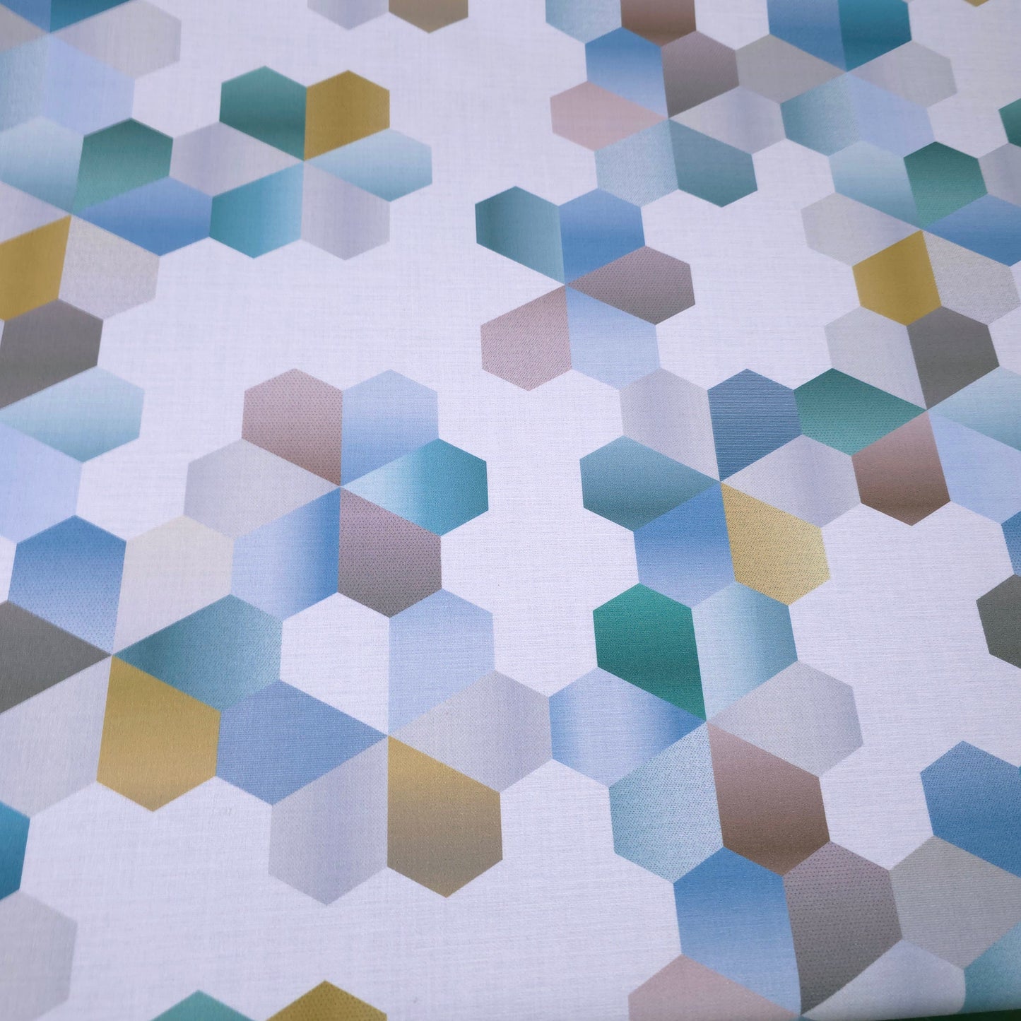 HEXAGON MULTICOLOR UPHOLSTERY PVC VINYL FABRIC