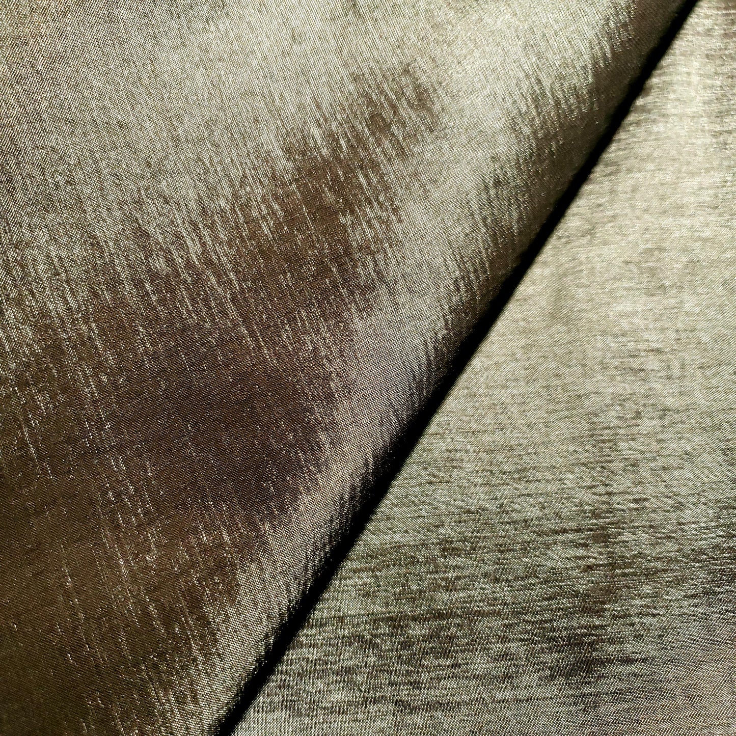 GOLD TAUPE STRETCH TAFFETA