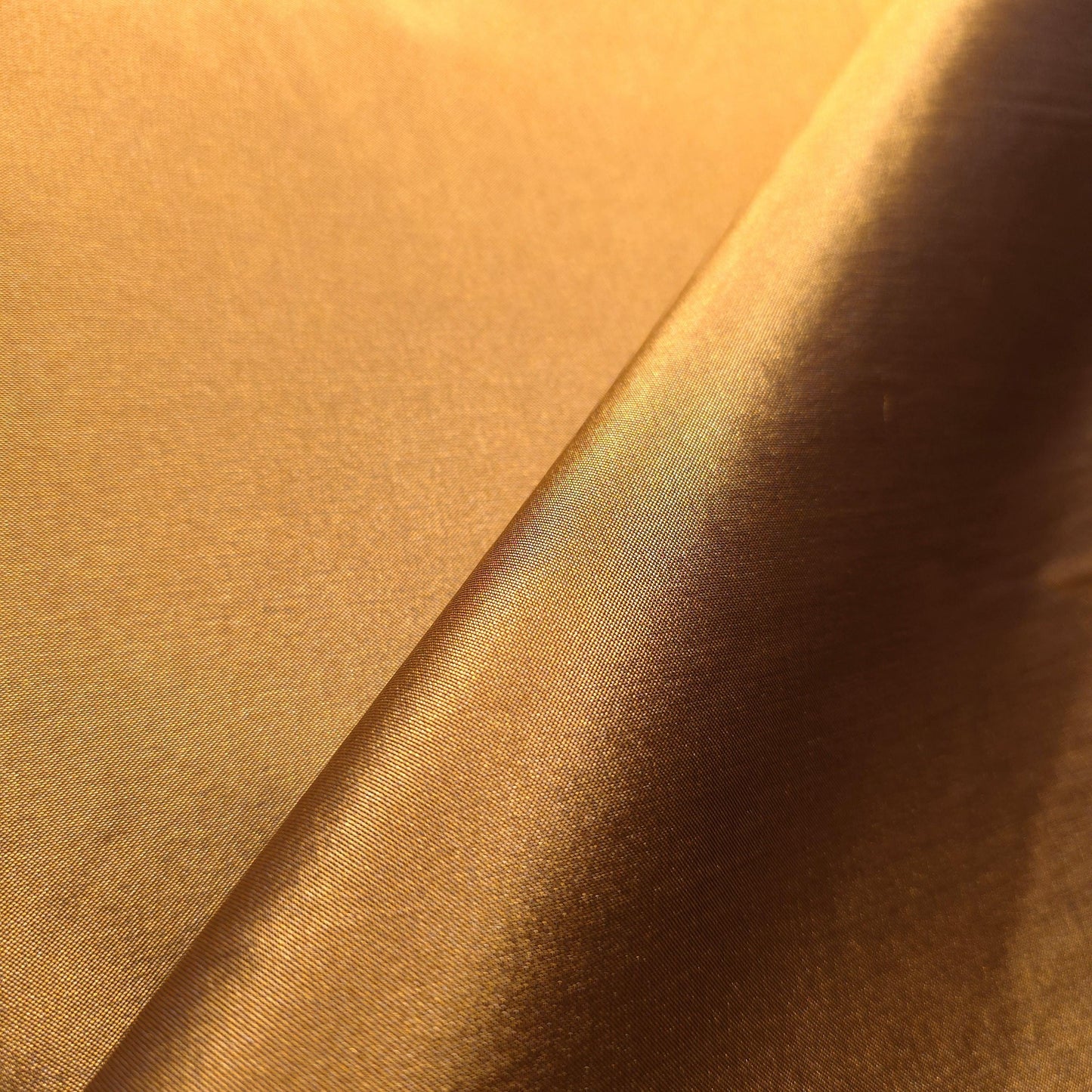 FAUX SILK LUXURY TAFFETA BRONZE GOLD