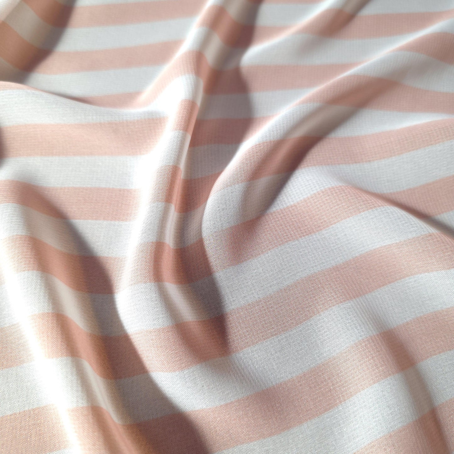 STRIPE CHIFFON PEACH MELON