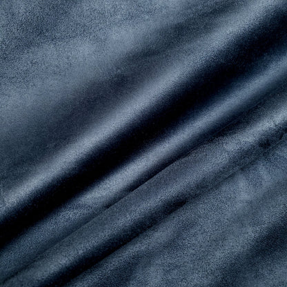BRUSHED SUEDE UPHOLSTERY FABRIC DENIM BLUE