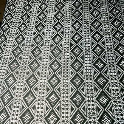 DIAMOND STRIPE LACE BLACK