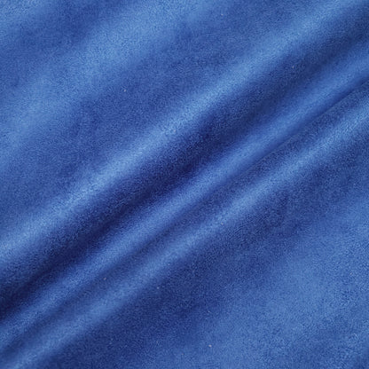 BRUSHED SUEDE UPHOLSTERY FABRIC ROYAL BLUE