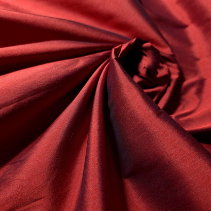 FAUX SILK LUXURY TAFFETA CRIMSON RED