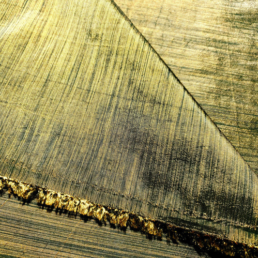 GOLD BLACK HEATHER STRIPE TAFFETA