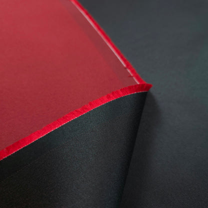 RED BLACK REVERSIBLE DOUBLE SIDED SATIN FABRIC
