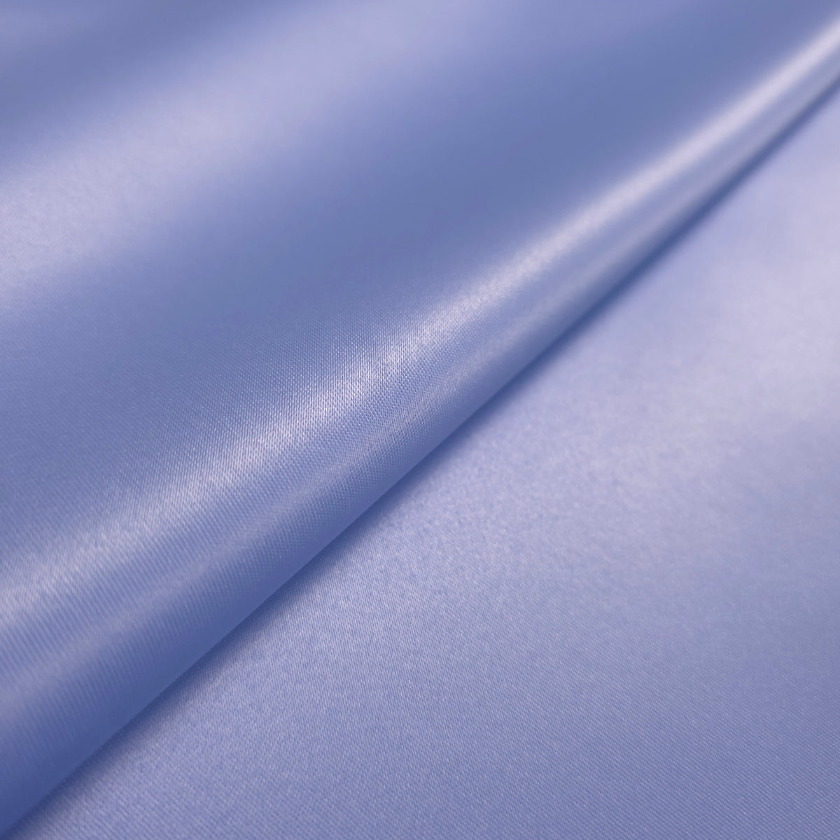 PERIWINKLE BLUE CORNFLOWER PEAU DE SOIE PORCELAIN DULL SATIN FABRIC