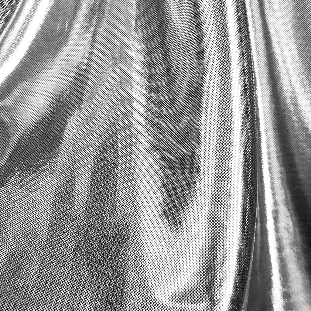SILVER METALLIC TISSUE LAME