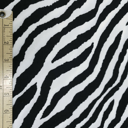 ZEBRA PRINT COTTON UPHOLSTERY VELVET