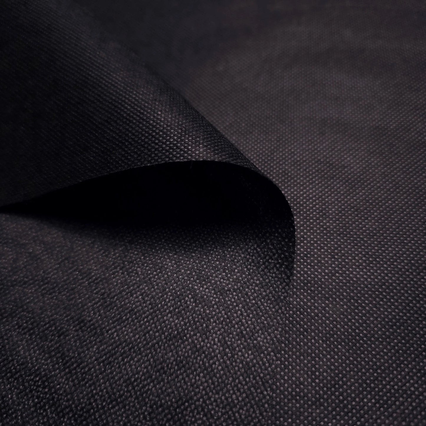 Black Woven Fusible Interfacing Fabric 58" BY THE YARD Crisp Stiff Stabilizer