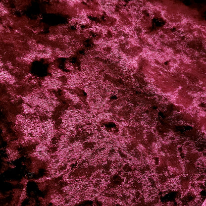 ICE CRUSH VELOUR STRETCH VELVET BURGUNDY WINE