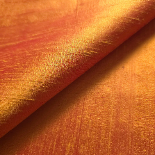 MARIGOLD TWO TONE SILK DUPIONI
