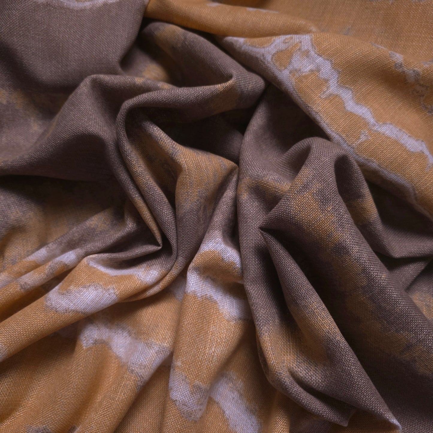 SANDSTONE STRIPE FAUX LINEN DRAPERY FABRIC