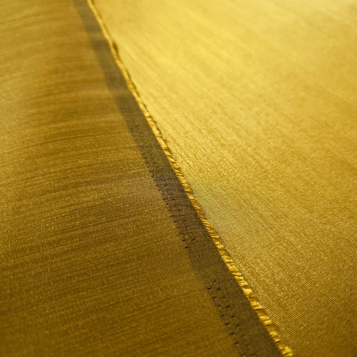 ELECTRUM BRASS GOLD TAJ DUPIONI FAUX SILK FABRIC