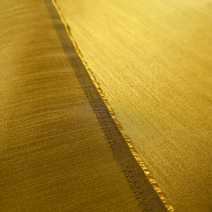 ELECTRUM BRASS GOLD TAJ DUPIONI FAUX SILK FABRIC