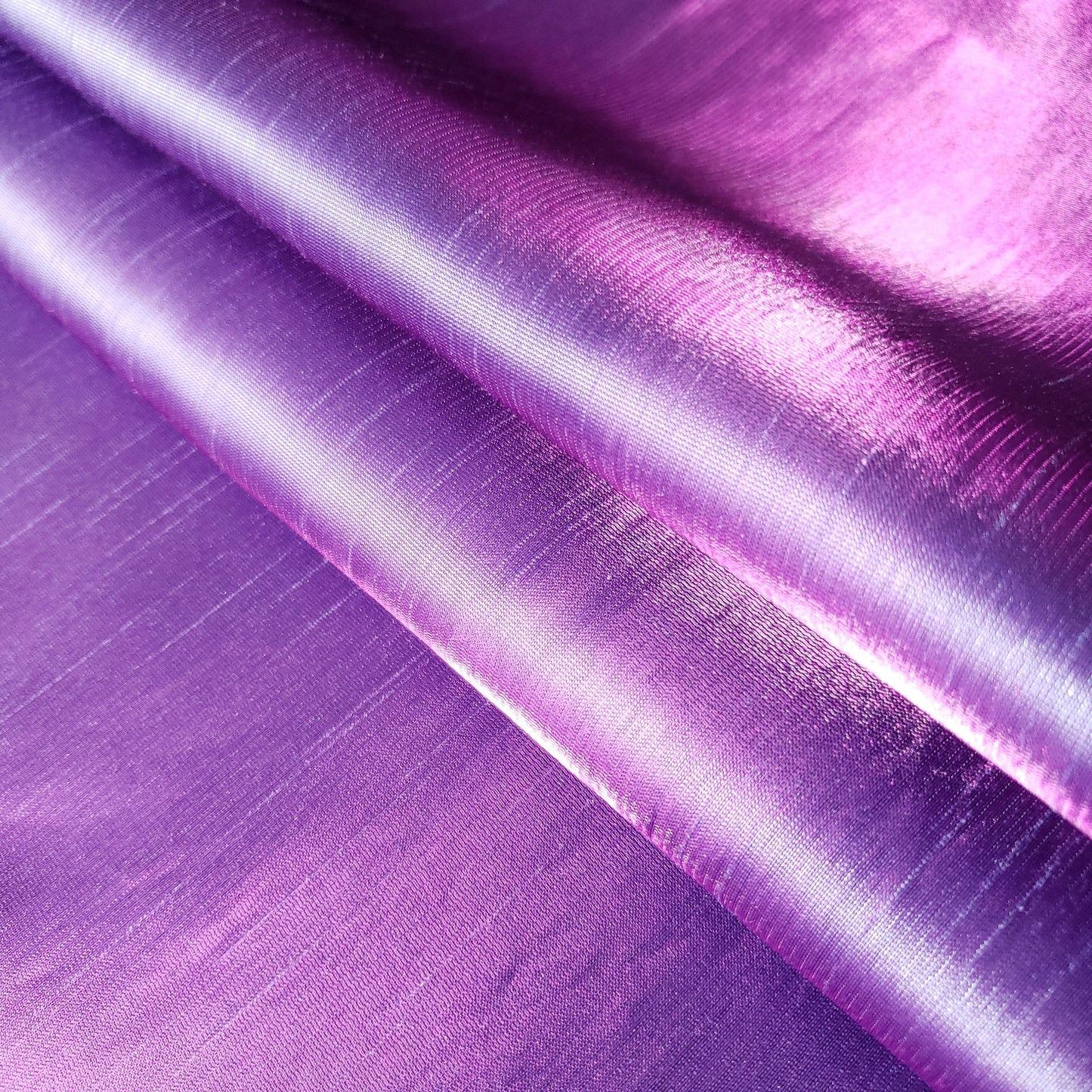 SHIMMER SHANTUNG FABRIC PURPLE BLUE