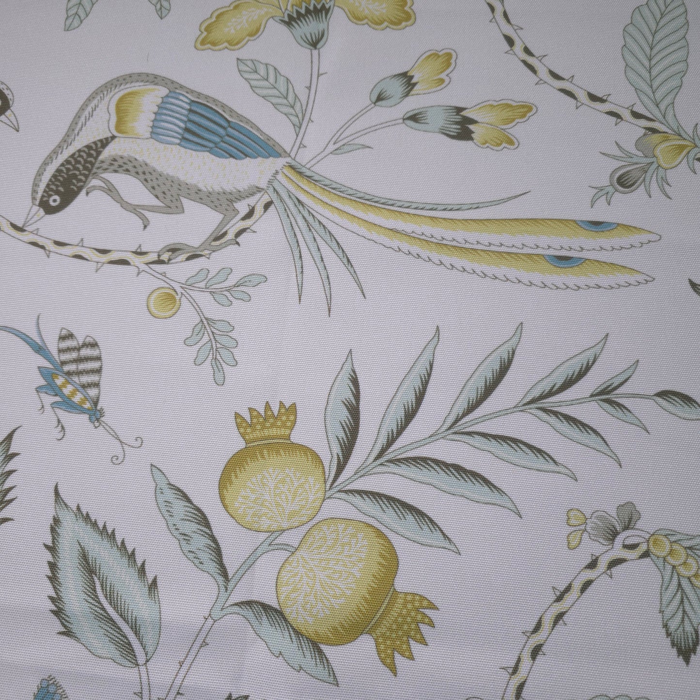 BIRDS OF PARADISE CHINTZ POLYESTER DRAPERY FABRIC
