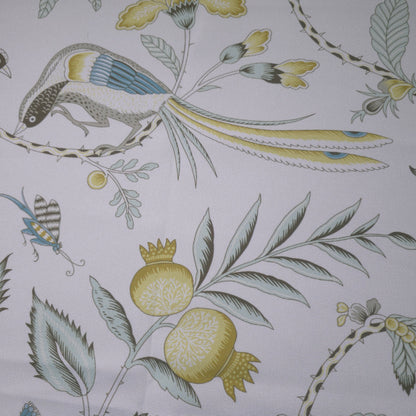 BIRDS OF PARADISE CHINTZ POLYESTER DRAPERY FABRIC