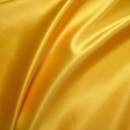 CANARY YELLOW PEAU DE SOIE PORCELAIN DULL SATIN FABRIC