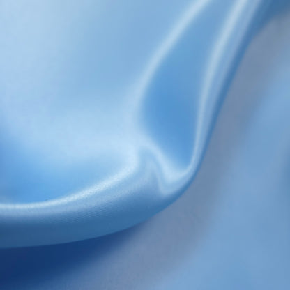 ICE BLUE PEAU DE SOIE PORCELAIN DULL SATIN FABRIC