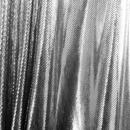 SILVER METALLIC TISSUE LAME