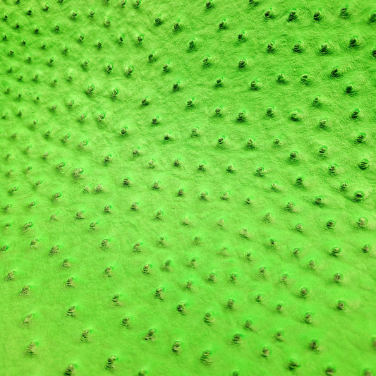 NEON HIGHLIGHTER GREEN OSTRICH VINYL