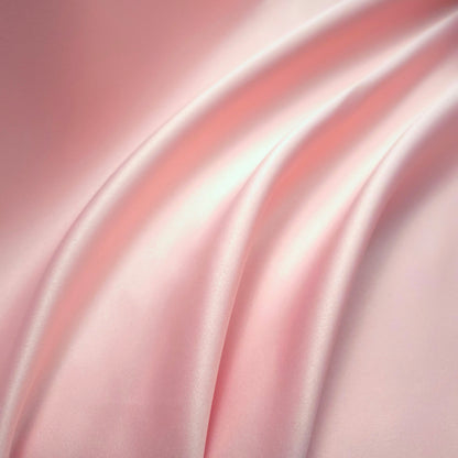 PINK BLUSH PEAU DE SOIE PORCELAIN DULL SATIN FABRIC