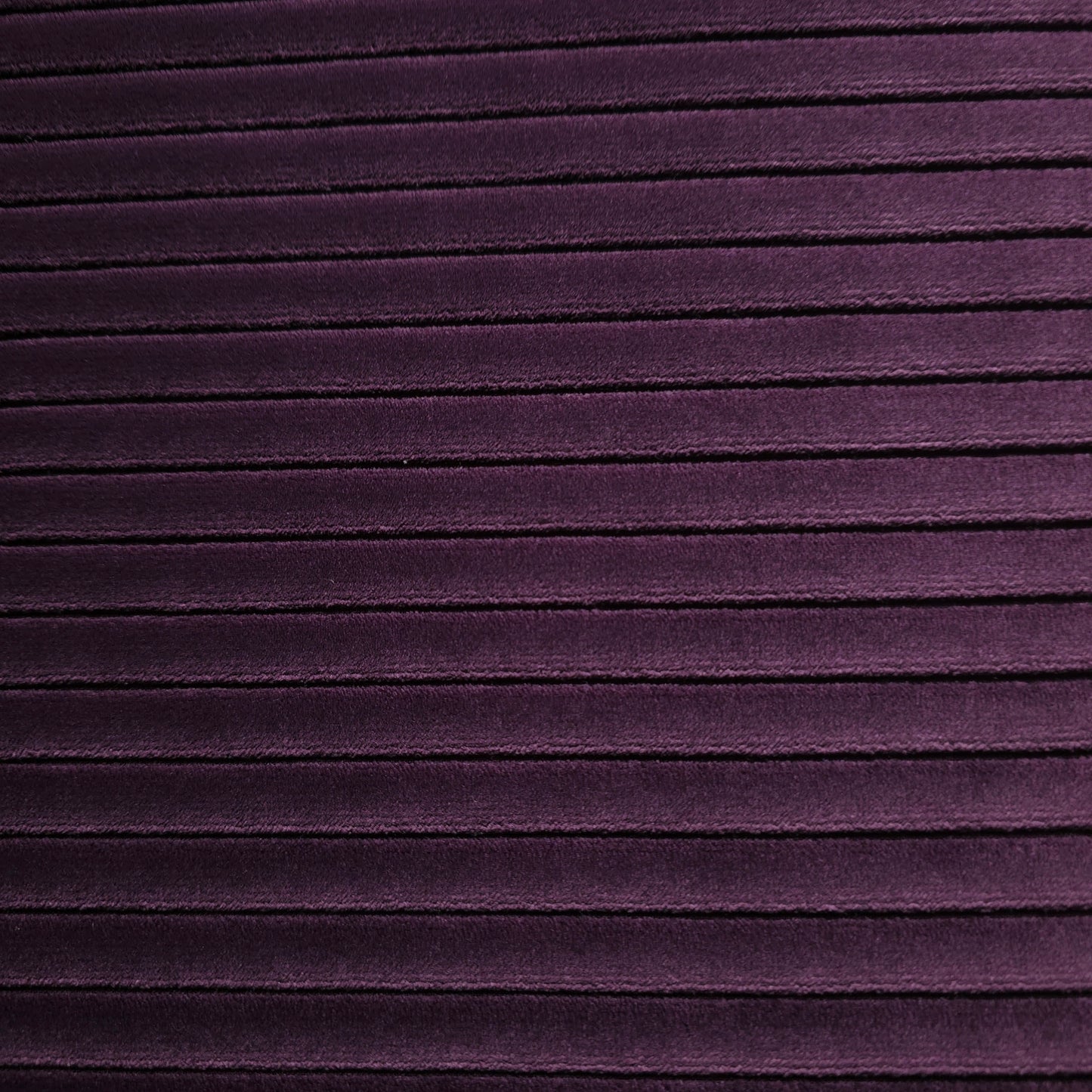 HEAVY STRIPE PURPLE PLUM EMBOSSED VELVET FABRIC