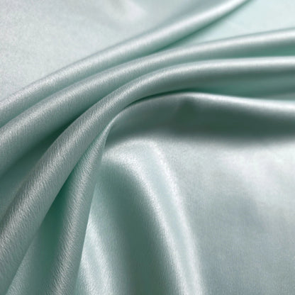 GREEN MINT GREEN CREPE SATIN