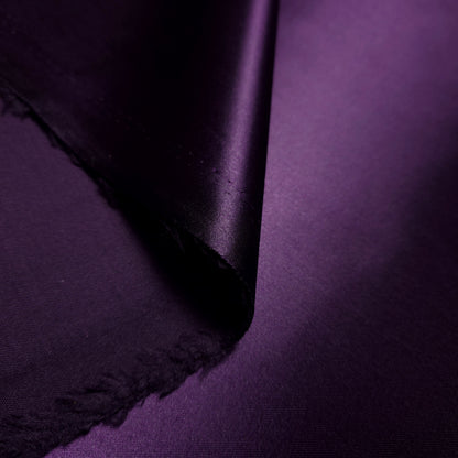 HEAVY STRUCTURE SATIN DARK EGGPLANT PURPLE