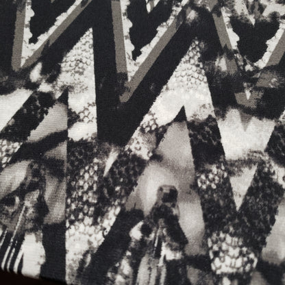 ABSTRACT BLACK COLLAGE STRETCH JERSEY