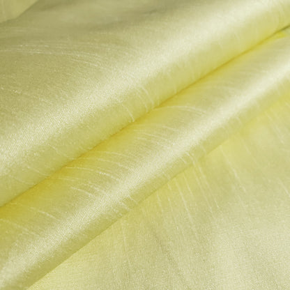 YELLOW FROSTED LEMON FAUX SILK DUPIONI 58"