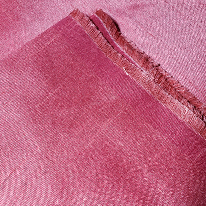 PINK SALMON CORAL FAUX SILK DUPIONI