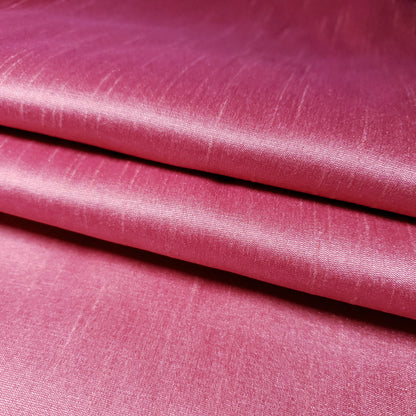 PINK SALMON CORAL FAUX SILK DUPIONI