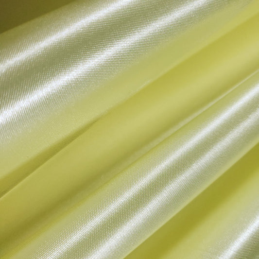 MEDIUM PLAIN SATIN GLOSSY YELLOW PALE