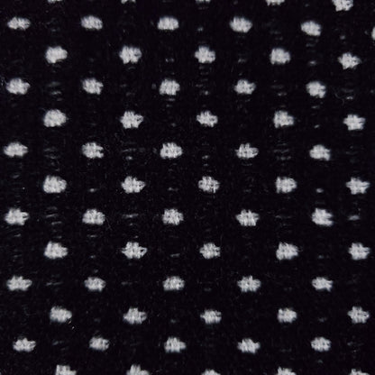 BLACK WHITE SWISS DOT TWEED FABRIC 58" BY THE SMAL POLKA DOT FASHION FABRIC