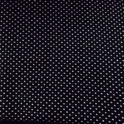 BLACK WHITE SWISS DOT TWEED FABRIC 58" BY THE SMAL POLKA DOT FASHION FABRIC