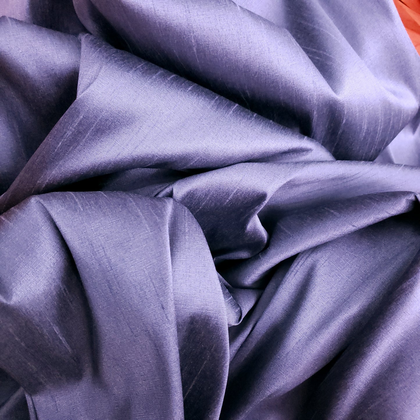 PURPLE LAVENDER SILVER FAUX SILK DUPIONI FABRIC TWO TONE 60" BY THE YARD