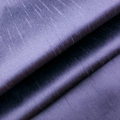 PURPLE LAVENDER SILVER FAUX SILK DUPIONI FABRIC TWO TONE 60" BY THE YARD