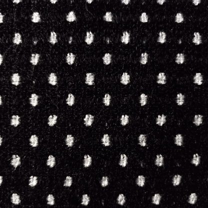 BLACK WHITE SWISS DOT TWEED FABRIC 58" BY THE SMAL POLKA DOT FASHION FABRIC