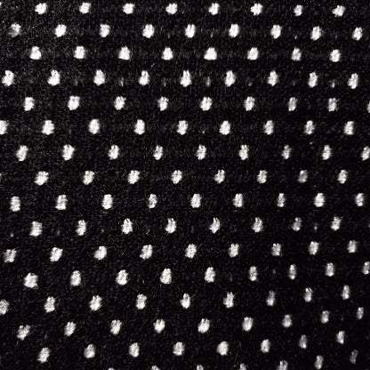 BLACK WHITE SWISS DOT TWEED FABRIC 58" BY THE SMAL POLKA DOT FASHION FABRIC