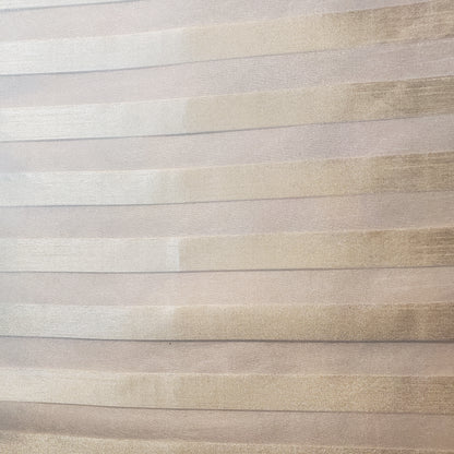 IVORY STRIPE ORGANZA FABRIC