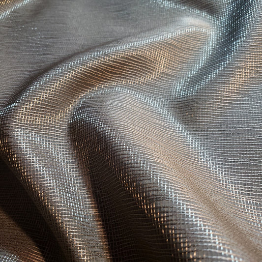 CROSSHATCH TAUPE SHEEN DRAPERY