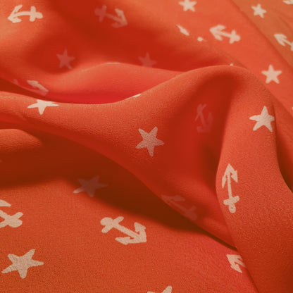 ANCHOR SUNSET PRINT CHIFFON