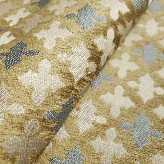 MEDIEVAL FLEUR LATTICE REVERSIBLE UPHOLSTERY
