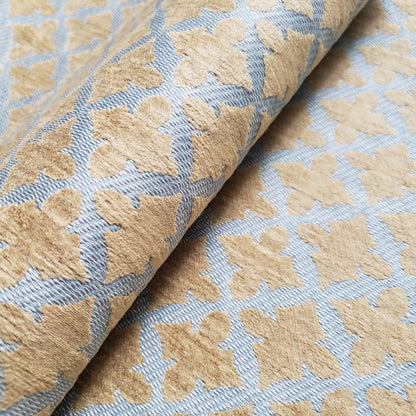 MEDIEVAL FLEUR LATTICE REVERSIBLE UPHOLSTERY