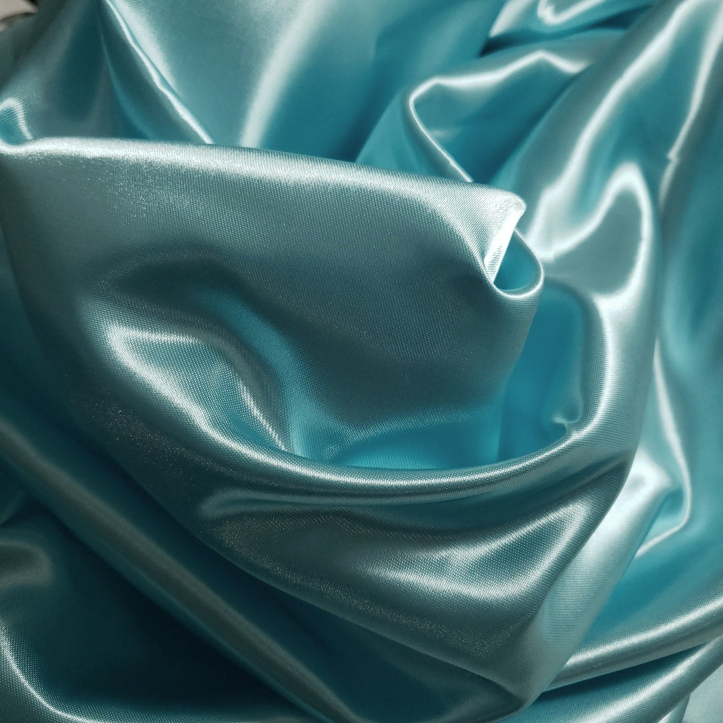 HEAVY 8oz GLOSSY SATIN BLUE LIGHT TURQUOISE