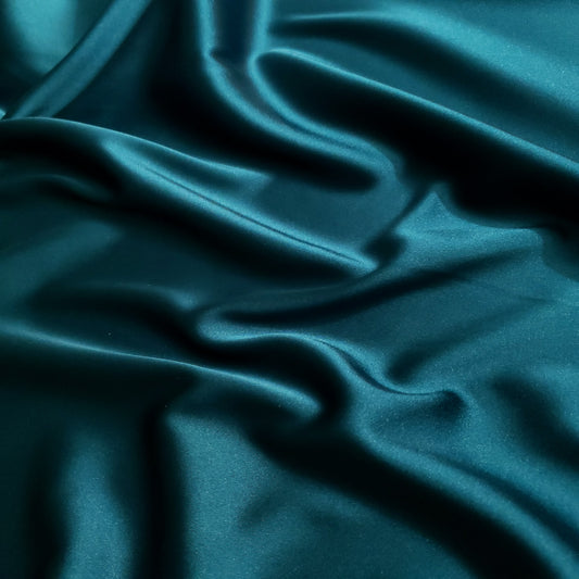 SOFT LUSTER STRETCH SATIN TEAL