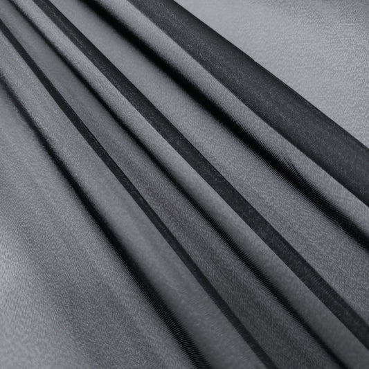 CRYSTAL ORGANZA 5 YARD LOT NEUTRAL BLACK