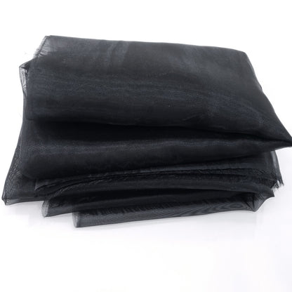 CRYSTAL ORGANZA 5 YARD LOT NEUTRAL BLACK
